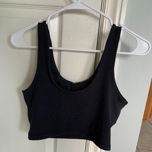 P'tula Faith crop top, Black, Medium